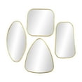 thumbnail image 5 of CosmoLiving by Cosmopolitan 20", 16", 21", 24"H Gold Wall Mirror with Varying Shapes, Set of 4, 5 of 9