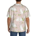 thumbnail image 7 of Goofa Rabbit Printed Men's Casual Short-sleeved Shirt,Lightweight Breathable Button-down,Summer Casual men's top,Versatile Fashion shirt-X-Large, 7 of 7