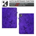 thumbnail image 3 of for iPad Pro 11 Inch (2024/2022/2021/2020/2018 Model), iPad Air 5/4 (10.9-Inch) Case, PU Leather Flip Case with Credit Card Slot Auto Sleep/Wake Kickstand Shockproof Full Body Ptotective, Purple, 3 of 10
