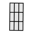 thumbnail image 2 of Espejo de pared decorativo fácil de usar, decoración minimalista para el hogar, imitación de ventana de pared Negro, 2 of 9