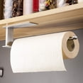 thumbnail image 1 of Dinheiro portarrollos de cocina, soporte para papel de cocina de acero inoxidable, dispensador de rollos de cocina sin perforación para toda la cocina, 1 of 5