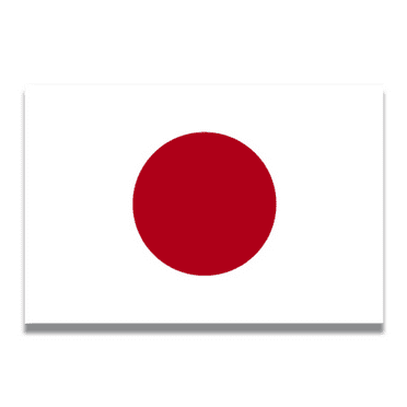 Magnet Me Up Japan Japanese Flag Vinyl Automotive Magnet Decal, 4x6 Inches
