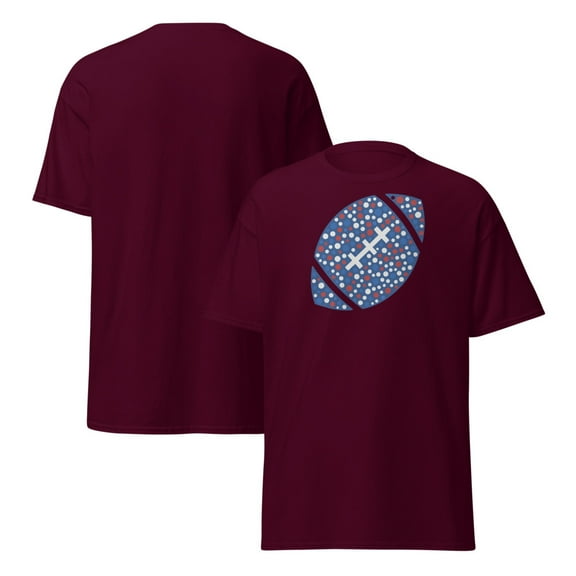 Football Dot Day T-Shirt, International Dot Day T-Shirt (Maroon, S)