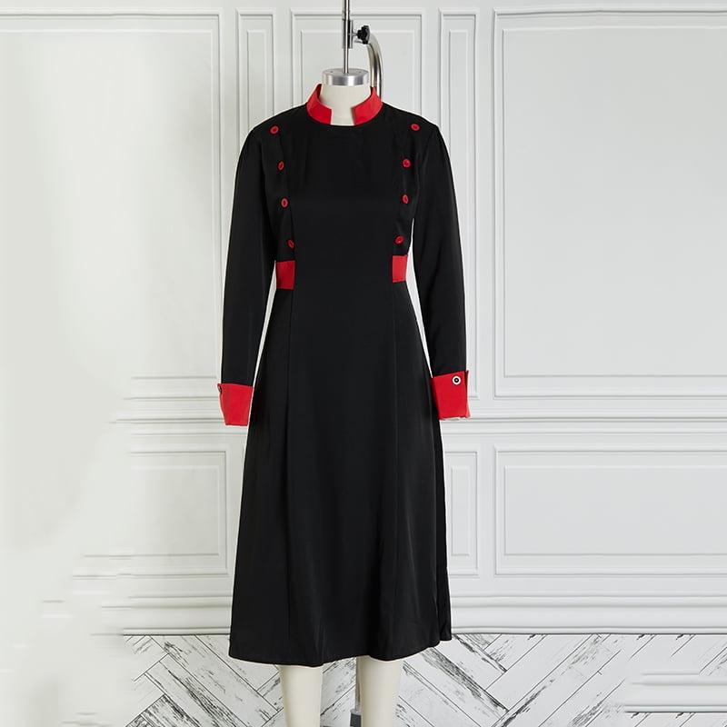 clergy dresses with full collar