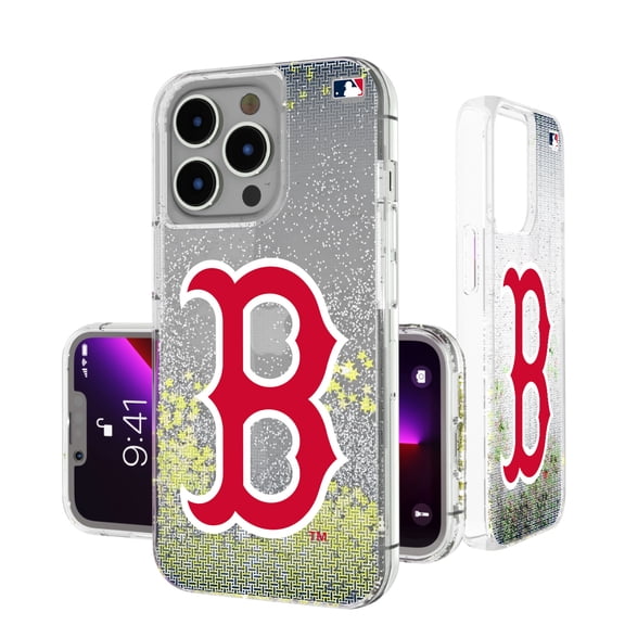 Boston Red Sox Linen Logo iPhone Glitter Case