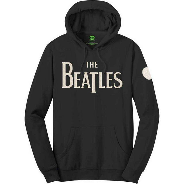 The Beatles Unisex Pullover Hoodie Sweatshirt Drop T Logo & Apple Applique (Applique)