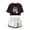BlackWhite, variant on Freya Skye Vintage Graphic Short Sleeve Crop Top Shorts Two Piece Set Women's Top Sets