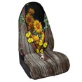 thumbnail image 2 of Chririnla Front Seat Towel Cover Microfiber, Non Slip Back, Compatible with Van Truck Seat, for Cars Trucks Vans, Sunflower Butterfly, 2 of 7