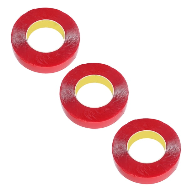Cinta Adhesiva Acrílica De 2 Caras, Cinta Adhesiva Acrílica De Doble Cara Resistente, 3 Rollos, Transparente, Extraíble, Cortable Para Marco De Fotos