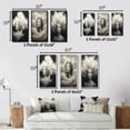 thumbnail image 4 of Designart "Tender Dreams in the Sky of White Clouds" Fashion Woman Wall Art Set Of 3 - Glam White Canvas Set For Living Room Decor, 4 of 6