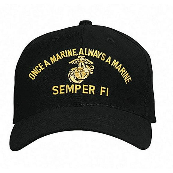 Rothco Marine Semper Fi Low Profile Cap Black 9293