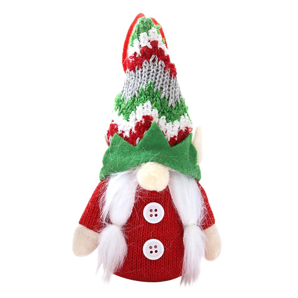 12 Pieces Christmas Hanging Gnomes Ornaments Xmas Handmade Plush Gnomes Swedish Santa Elf Ornament Hanging Swedish Doll Home Decorations for Christmas Tree Party Decoration Party Supply 4 Styles 