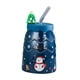 thumbnail image 1 of Taza de té de cerámica Zulema en forma de árbol de Navidad azul, 1 of 7