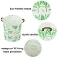 thumbnail image 3 of AUCHEN Large Collapsible Laundry Hamper with Handles,Round Storage Baskets,Waterproof Dirty Clothes Laundry Basket,Foldable Bin Storage Basket Organizer for Baby Toy Collection(Round - Green Leaf), 3 of 7