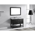 thumbnail image 6 of Julianna 48" Single Bath Vanity in Espresso with White Marble Top and Square Sink with Matching Mirror, 6 of 8