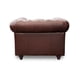 thumbnail image 5 of Sillón Individual de de Piel Genuina Clásico Capitonado, 1 plaza, Modelo Chesterfield P/V, Color Tabaco, Elegante, cómodo y Moderno, Hecho en Mexico. Medidas 110 X 90 X 80 cm., 5 of 6