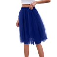 thumbnail image 4 of BRDFRL Women A-Line Tulle Skirt Tutu Knee Length Royal Blue XL, 4 of 6