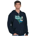 thumbnail image 4 of Popeye Relax in South Carolina SC Zip Up Hoodie Men's Women's Brisco Brands S, 4 of 5