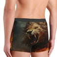 thumbnail image 2 of Haiem Cool Flame Lion A Men's Boxer Briefs, Every Day Comfort Stretch Cotton Moisture-Wicking Underwear-XX-Large, 2 of 8
