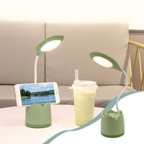 Hovilon Desk Lamp LED,Desk Lamps with 3 Lighting Modes,Flexible Gooseneck, Rechargeable Lamp with Pen Phone Holder, Eye-Caring Small Desk Lamps for Bedroom Reading