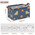 thumbnail image 7 of Yayeee Foldable Storage Basket for Shelves with Handles Set of 2 Waterproof Cloth Bins, Blue Capybaras, 7 of 7