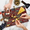 thumbnail image 4 of Oriental Cutting Board, Grunge Warm Toned Arabesque Pattern with Ornaments, Decorative Tempered Glass Cutting and Serving Board, in 3 Sizes, by Ambesonne, 4 of 5
