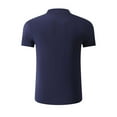 thumbnail image 5 of Men's 2026 Summer Cooling Ice Feel Ice Silk T-Shirt Turndown Collar Seamless Quick Dry Breathable Office Commute Tops Wrinkle-Resistant Casual Clothing Shirts Outfits, 5 of 5