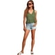 thumbnail image 5 of Camiseta sin mangas estilo babydoll con escote en V, dobladillo con volantes y peplum para mujer, 5 of 5