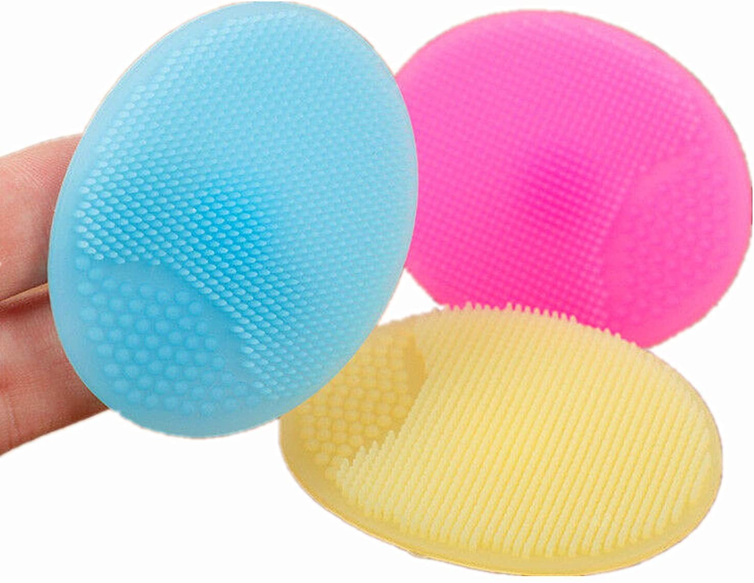 4 Pack Face Scrubber Soft Silicone Facial Cleansing Brush Face