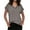 Grey, variant on TYGHBN V Neck Cap Sleeve Ribbed Summer Tops for Women 2024 Trendy Casual Tshirt Casual Short Sleeve Tops for Women Womens Casual Thin Shirt Long Sleeved Tee Space T Shirt Tech Stretch Lightweight for
