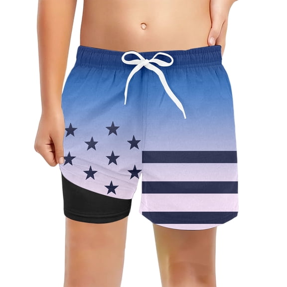 MuXiKeJi Clothes Boys Swim Trunks With UPF 50 Sun Comfortable Stretch Swimwear For Beach And Pool Activities