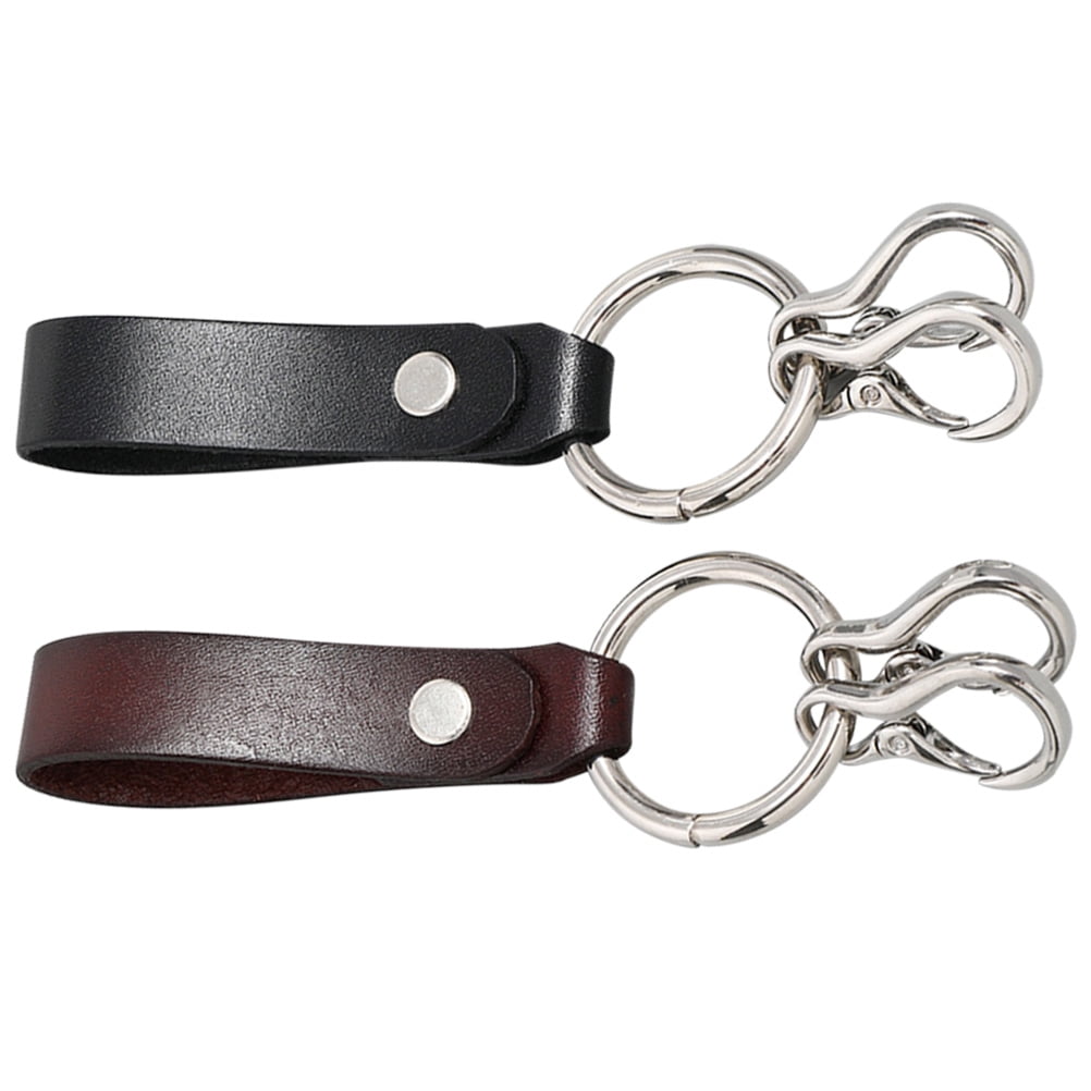 Raindrops 6 pcs  Fashionable Key Chain Decor Stylish Retro Key Ring Ornament Leather Belt Key Chain