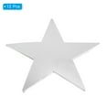thumbnail image 3 of Uxcell 11" Star Cutouts, 12 Pack Star Cutout Double Printed Paper Stars for Classroom Decoration DIY Craft, Silver, 3 of 6