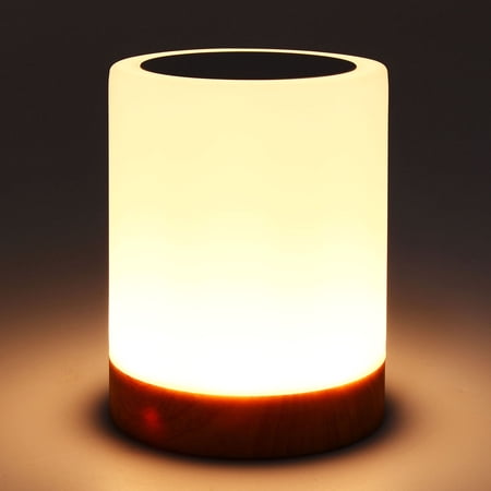 Night Light Touch Sensor Lamp Bedside Table Lamp For Kids Bedroom Rechargeable Dimmable Warm White Light Rgb Color Changing Walmart Canada