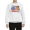 thumbnail image 2 of Wild Bobby, Colorful Neon Flag, Streetwear, Unisex Crewneck Graphic Sweatshirt, White, Large, 2 of 3
