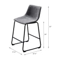 thumbnail image 7 of Abble 24" Faux Leather Counter Stool(set of 2), 7 of 7