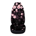 thumbnail image 3 of Uourmeti Car Seat Cover Anti-Fade Polyester, Compatible with Auto Interior, Fit for Vehicle Cars, Pink Floral Sparkle Print, 3 of 6