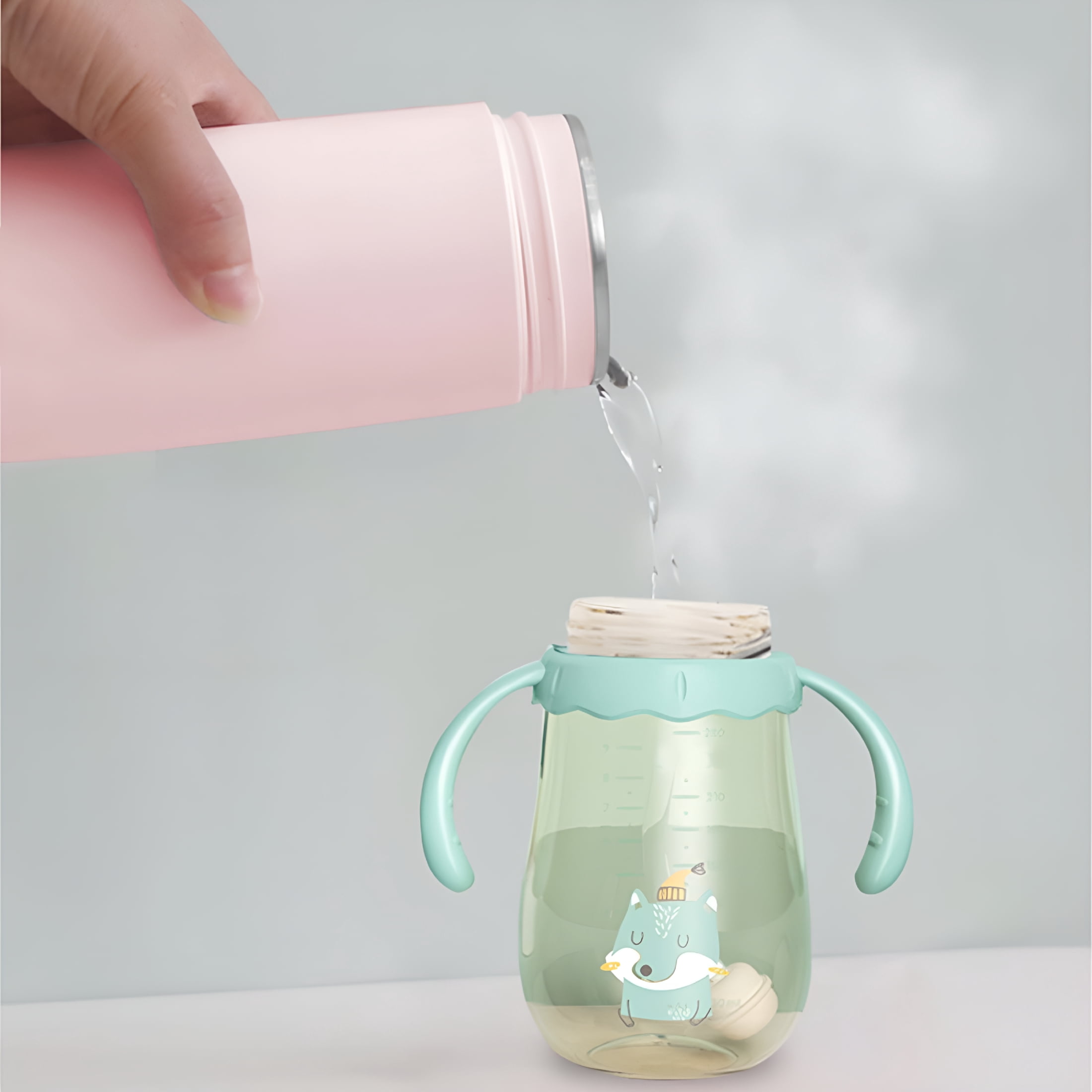 HIBIBUD Travel Electric Kettle for Office,Outdoor Use,Portable Electric Kettle with Auto Shut-Off and Boil Dry Protection Stainless Steel Leakproof Fast Boiling Water