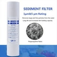 thumbnail image 2 of 10 Unidades de Filtro de Agua Universal, Cartucho de Filtro de AlgodóN PP, Filtros de Agua para Sedimentos, Material de Polipropileno, 5 MicróMetros, 2 of 5