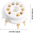 thumbnail image 2 of Generic 4Pcs 9-Pin Electronic Plated Tube Socket Ceramic Vacuum Tube Base, 2 of 6