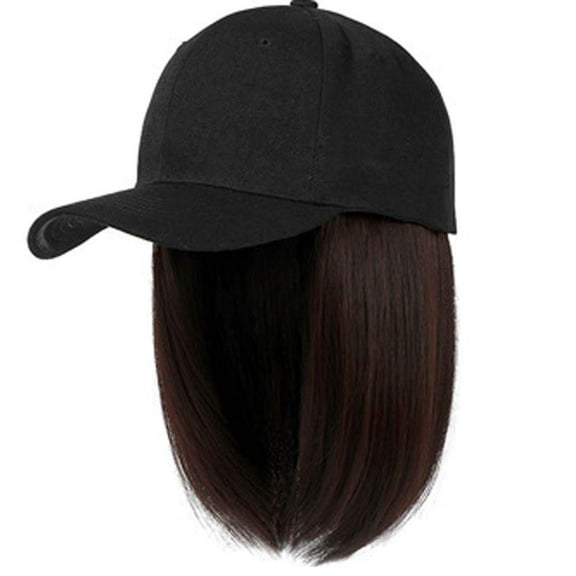 YEKEYI Baseball Cap Wig with Hair Extensions Synthetic Wig Hat for Women Adjustable Baseball Hat