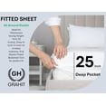 thumbnail image 5 of 100% Egyptian Long Staple Cotton Bedsheet Set, 700 Thread Count, 6-PC Sheets Set, Percale White, Queen Size, 25 Inch Deep Pocket of Fitted Sheet, Soft Crisp Percale Weave Breathable, 5 of 7