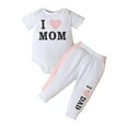 thumbnail image 3 of Sentuca Baby Clothes Girls Boys Casual Bodysuits Romper and Pants Outfit Sets Mother Father Day Gifts Size 3 Months, 3 of 8