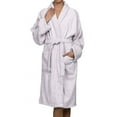 thumbnail image 2 of Superior Terry Cotton Adult Unisex Soft Lightweight Bathrobe, Extra Large, Lilac, 2 of 8