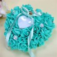 thumbnail image 1 of Ring pillow wedding ring pillow, 20*7cm, heart shape, gift, romantic pillow, 1 of 5