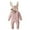 4-Pink, variant on ZTKWD Easter Baby Clothes Baby Girl Boy Bodysuit Easter Romper Jumpsuit Bunny Ear Hooded Romper Jumpsuit 0-18M