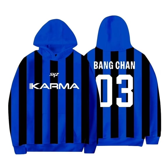 SKZ Karma Merch Unisex Hoodie Long Sleeve Unisex Pullover Kids Clothing Oversized Outdoor Sweatshirt