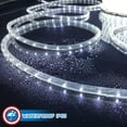 thumbnail image 5 of Russell Decor LED Rope Lights connectable 30'-200' Festival Holiday Party Seasonal Christmas Decoration 30ft - 200ft Lighting White (50 Feet), 5 of 9