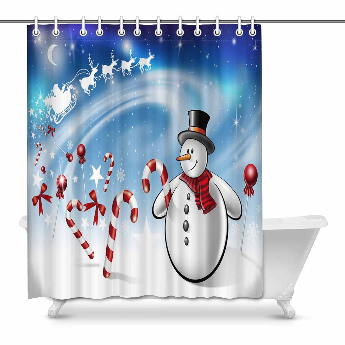 Pop Christmas And New Year Fairy Tale Snowman And Santa Claus Modern Art Shower Curtain 60x72 Inch Walmart Canada Pop Christmas And New Year Fairy Tale Snowman And Santa Claus Modern Art Shower Curtain 60x72 Inch Walmart Canada