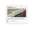 thumbnail image 4 of Baseboarders Premium Easy Slip-on Baseboard Heater Cover - White (Any Size, Open End Cap - Right), 4 of 5